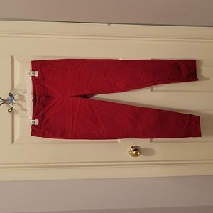 Red skinny pant